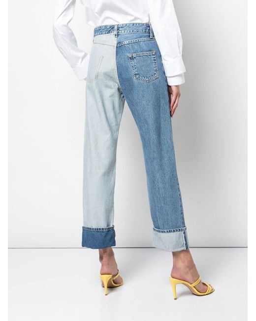 Monse Denim Straight-leg Inside Out Jeans in Blue - Lyst