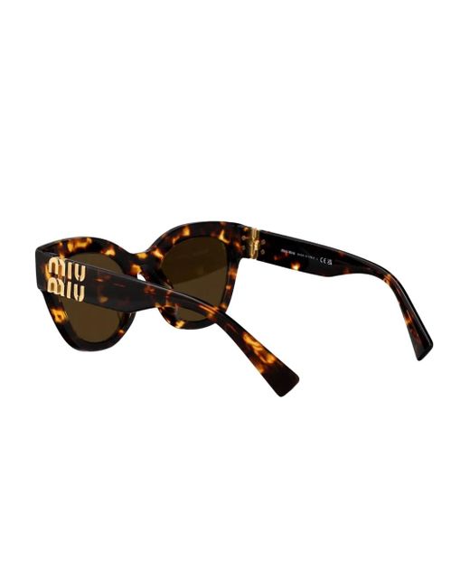 Miu Miu サングラス ブラウン トータスシェル Miu Miu Eyewear Regard トータスシェル サングラス | ブラウン