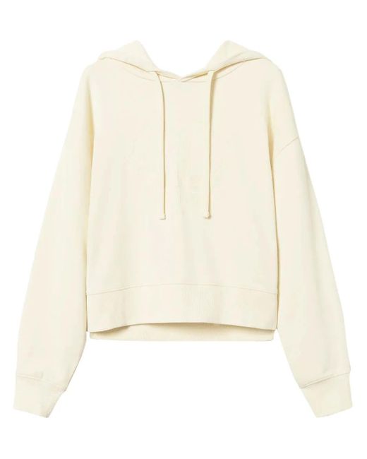 Twinset Natural Oval T Embroidered Hoodie