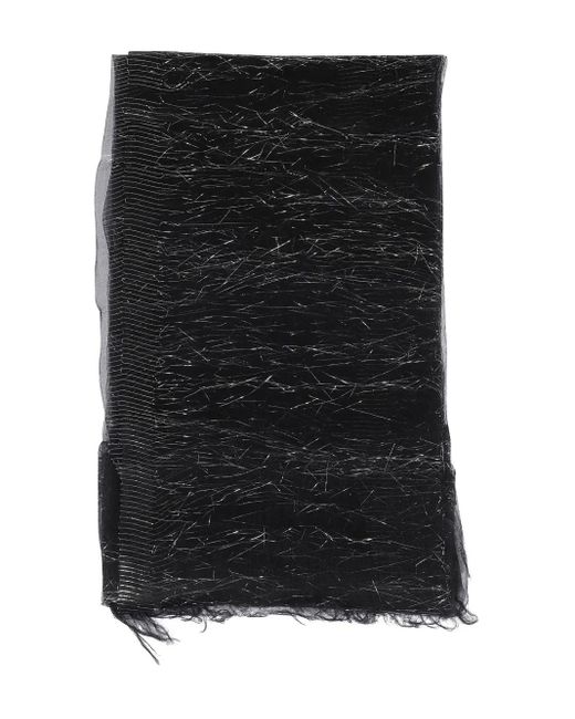 Faliero Sarti Lurex-detail Scarf Black