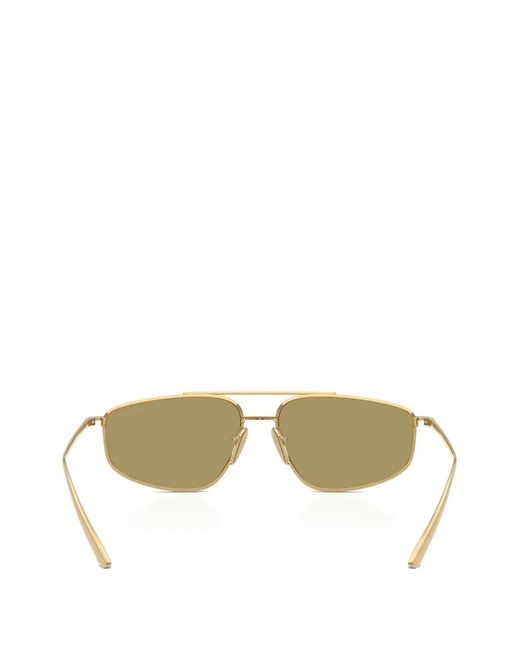 Prada Metallic Geometric Sunglasses
