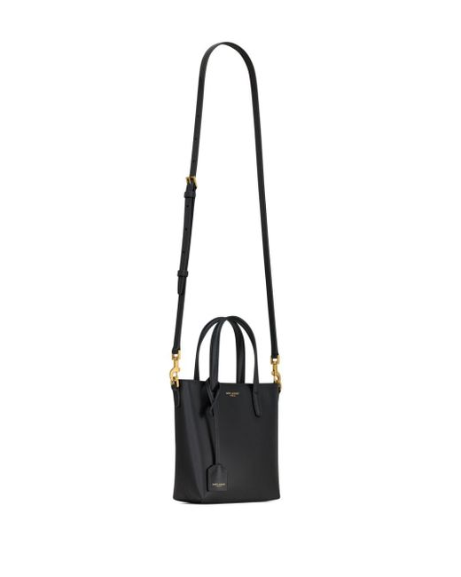 Mini sac porté épaule Shopping Saint Laurent en coloris Black