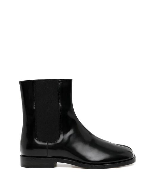 MM6 by Maison Margiela Black Tabi Chelsea Boots