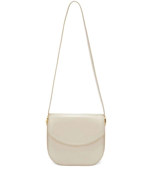 Jil Sander White Shoulder Bag For