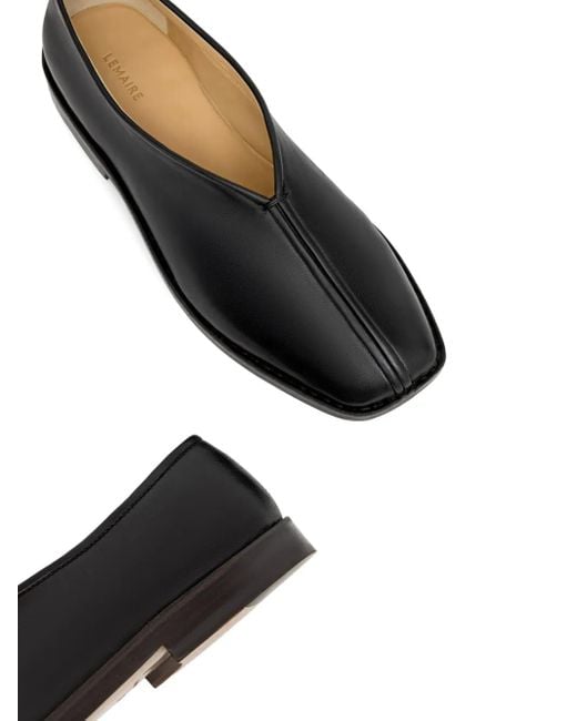 Lemaire Blue Flat Piped Slippers for men