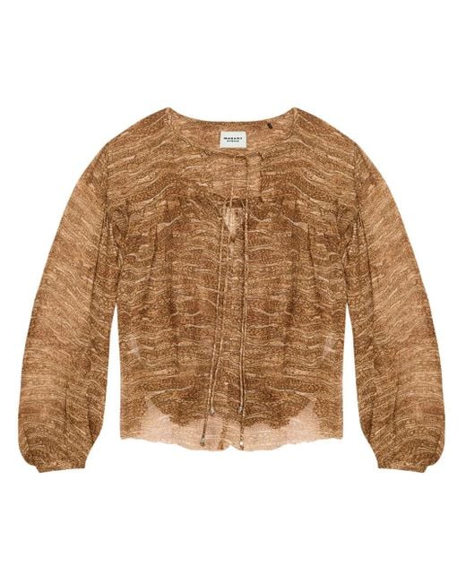 Isabel Marant Brown Advika Top