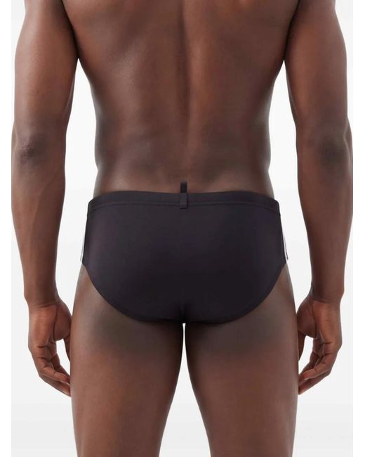 DSquared² Black Logo Swim Briefs for men