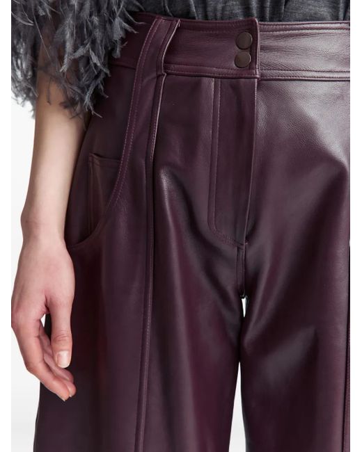 16Arlington Brown Alcea Leather Trousers