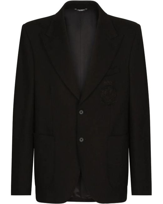 Dolce & Gabbana Black Classic Jacket for men