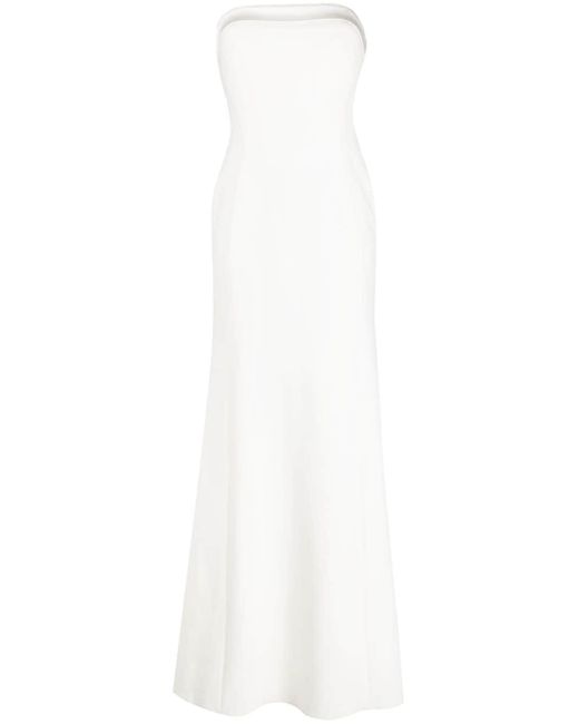 Jenny Packham Strapless Maxi-jurk in het White