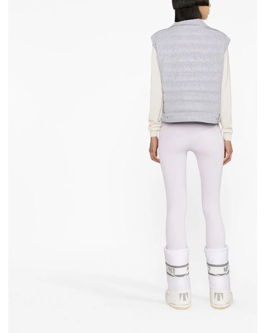 Herno Gray Quilted Zip-Up Down Gilet
