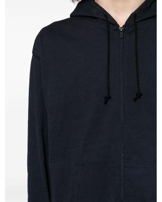 Hoodie en coton à fermeture zippée Yohji Yamamoto pour homme en coloris Blue