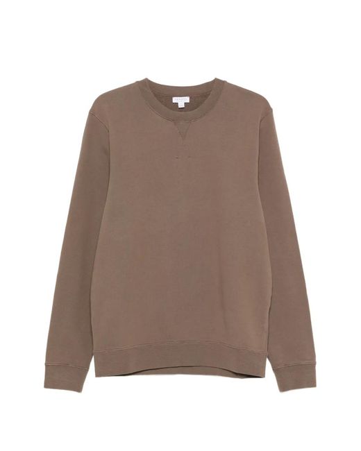 Sweat Loopback Sunspel pour homme en coloris Brown