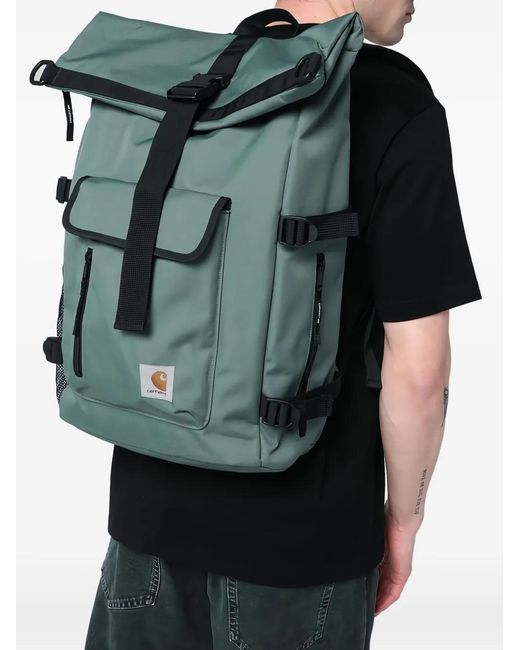 Carhartt Green Philis Roll-Top Buckle Backpack for men
