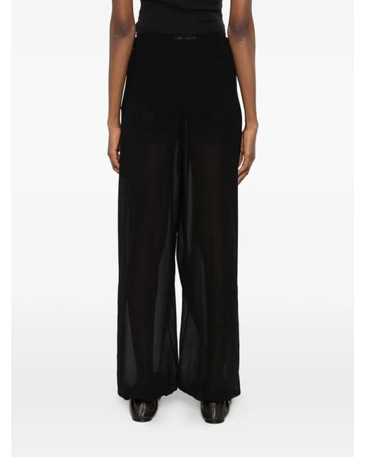Frankie Shop Black Orissa Sheer Balloon Trousers