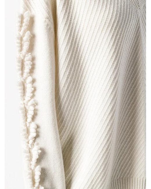 Barrie White Troisieme Dimension Cashmere V-Neck Pullover