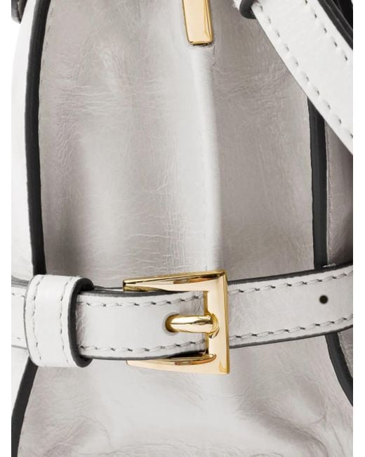 Prada White Leather Shoulder Bag