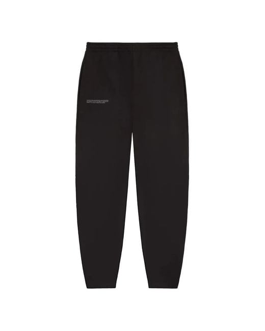 PANGAIA Black Elasticated-Waist Track Pants