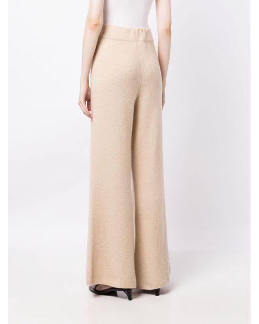 Lisa Yang Natural Wide-leg Cashmere Trousers