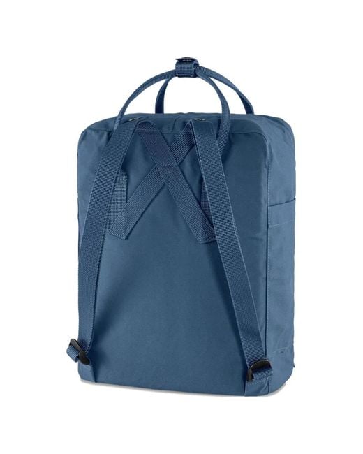 Fjallraven Blue Kånken Logo-Patch Zip Backpack