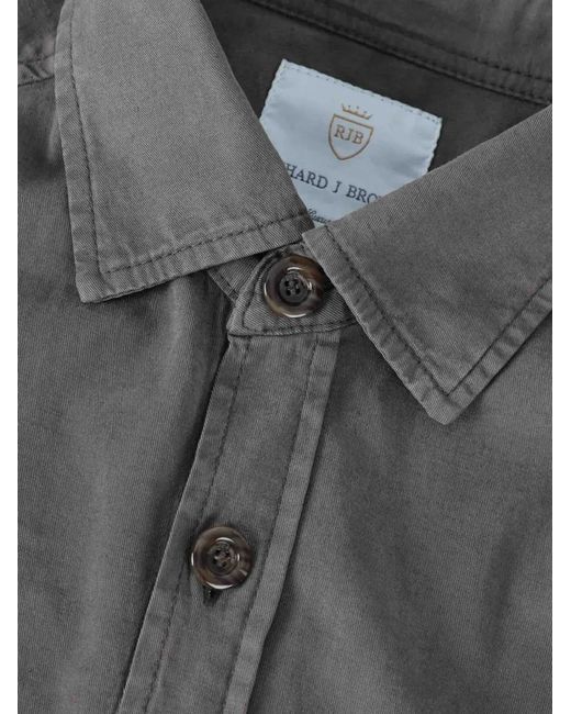 richard j. brown Gray Gary Buttoned Pocket Jacket for men