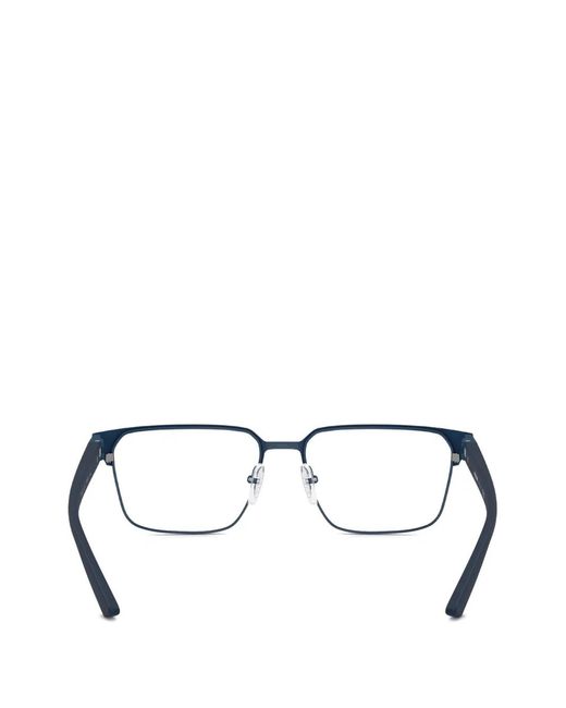 Prada Linea Rossa White Geometric-Frame Glasses