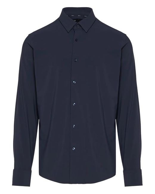 Boss Blue Button-Up Shirt for men