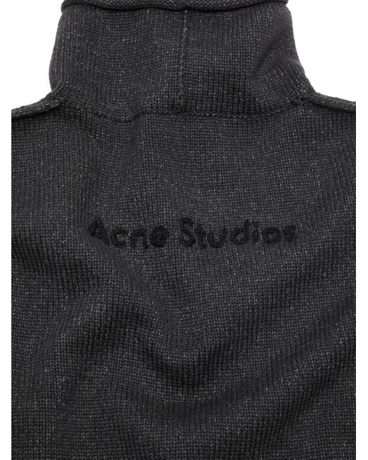 Maglione A Collo Alto Con Logo di Acne in Gray da Uomo