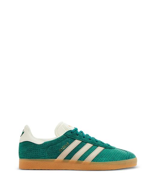 Adidas Green Gazelle Perforated Sneakers for men