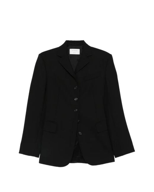 Max Mara Black Cosetta Buttoned Blazer