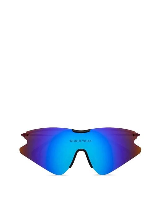 District Vision Blue Lunettes De Soleil Kohei Aero Blade Ti