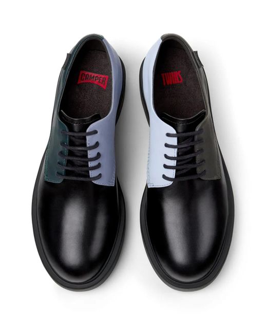 Camper Black Twins Oxford Shoes
