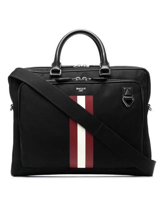 Bally Leather Logo-plaque Zip-up Briefcase in Black for Men | Lyst Canada