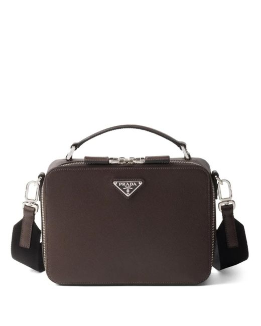 Prada Mittelgroße Saffiano Tasche in Brown für Herren