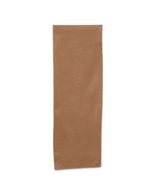 Malo Brown Fine-Knit Scarf
