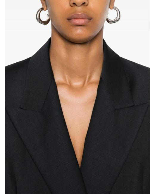 Maje Blazer Met Dubbele Rij Knopen En Gouden Knopen in het Black