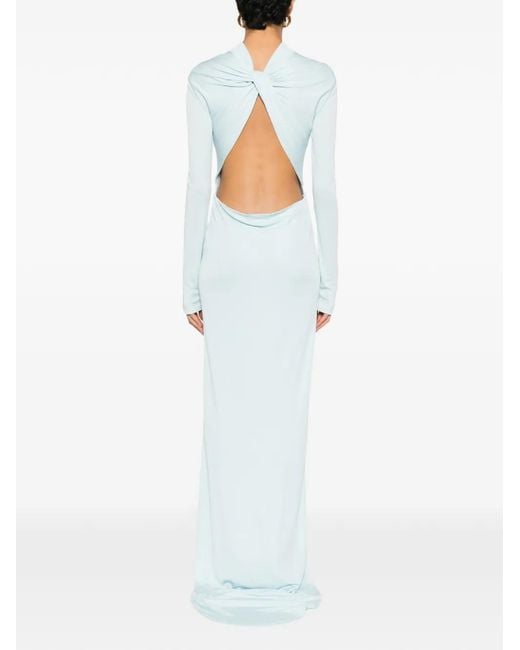 Tom Ford White Open-Back Maxi Gown