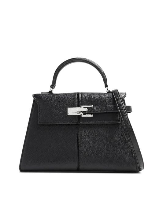 JW PEI Black Elise Logo-Detail Tote Bag