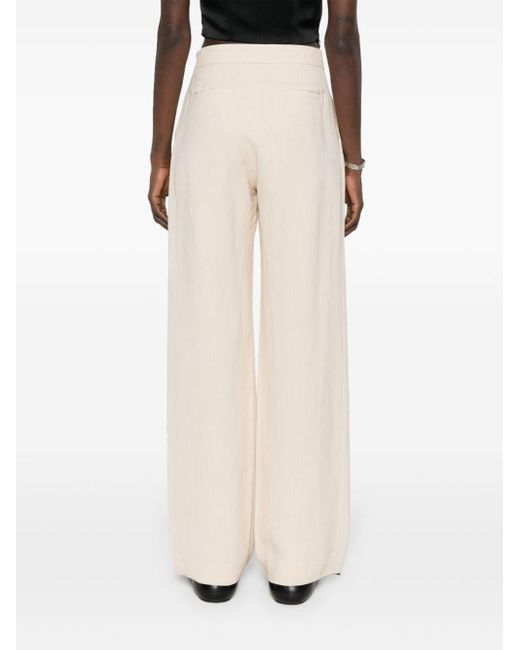 Antonelli Natural Tailored Wide-leg Trousers