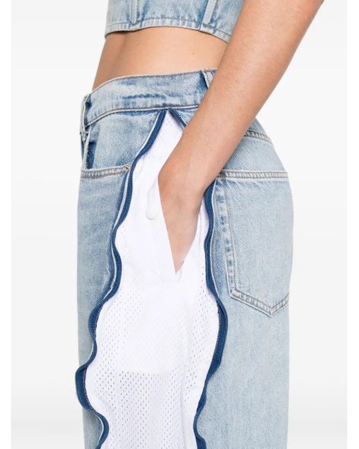 Alexander Wang メッシュパネル ジーンズ Blue