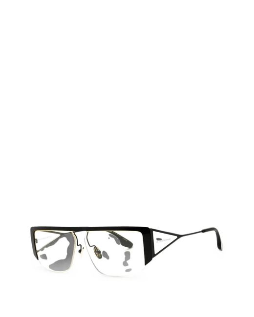 Victoria Beckham White Rectangle-Frame Sunglasses