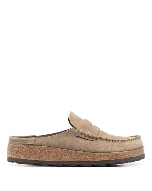 Birkenstock Brown Suede Slip-On Loafers for men