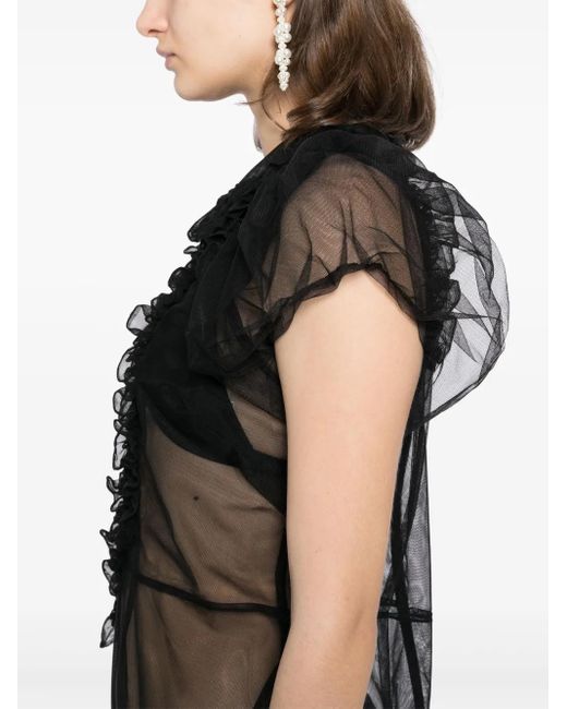 Simone Rocha チュールヘム ワンピース Black