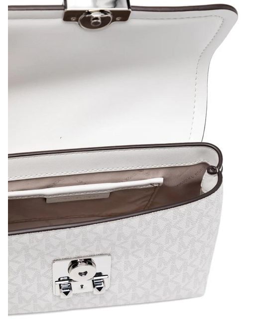 Michael Kors White Tribeca Crossbody Bag