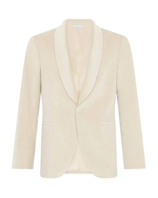 Boglioli White Single-Breasted Blazer for men