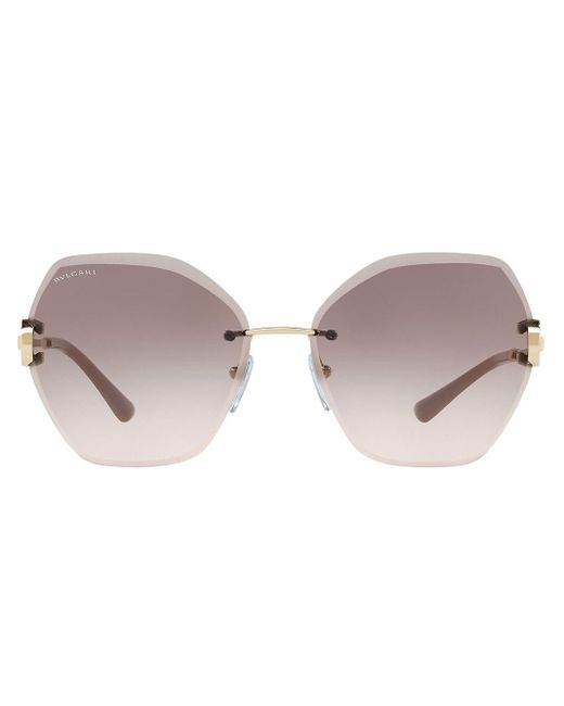 BVLGARI Pink Oversized-Sonnenbrille