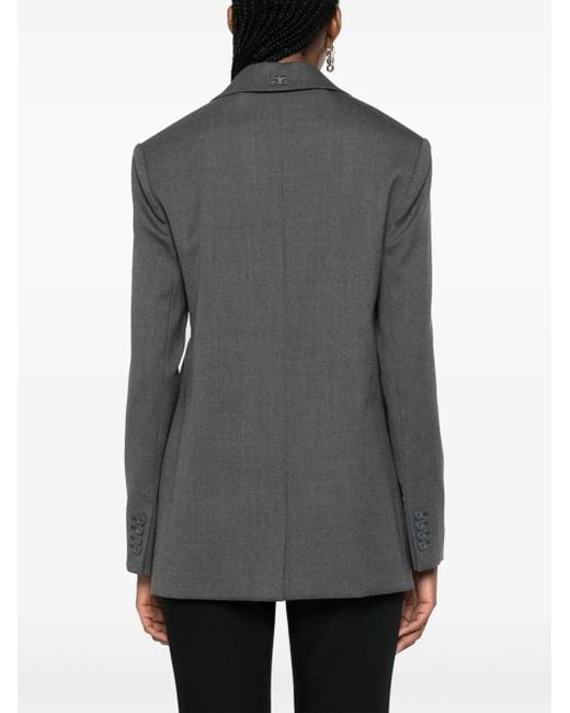 Blazer De Vestir Con Cinturón Courreges de color Black