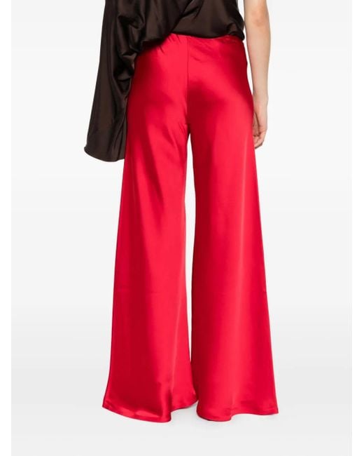 Norma Kamali Elephant ワイドパンツ Red
