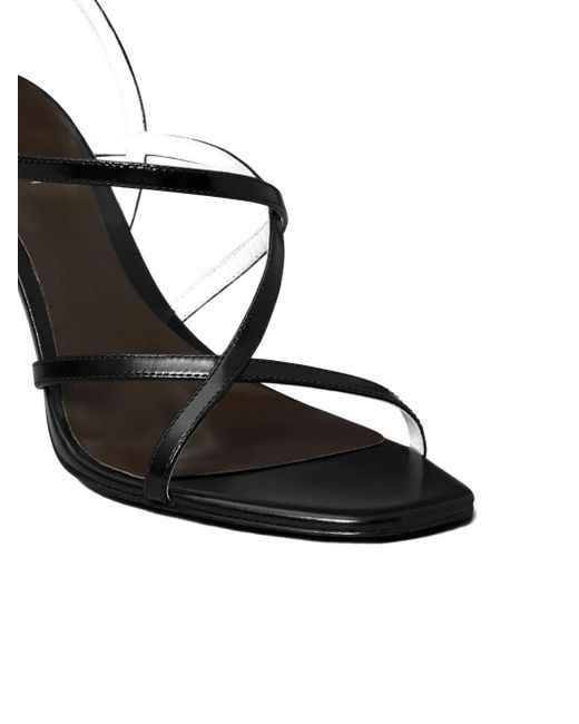 Tory Burch White Strappy High-Heel Sandals