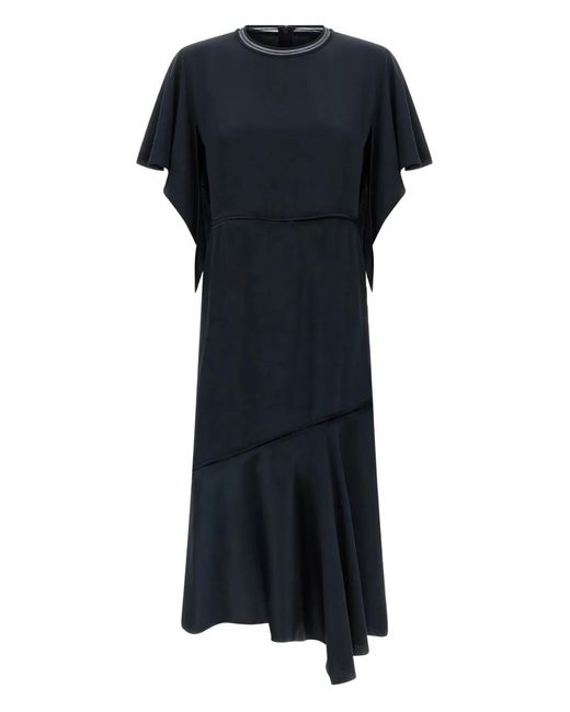 Fabiana Filippi Black Viscose Acetate Dress